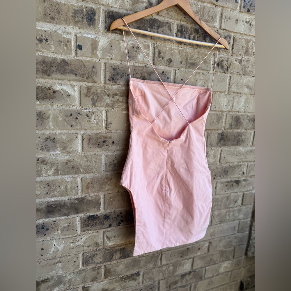 Oh Polly Spaghetti Strap Light Pink Dress Sz 6 - Picture 6 of 10